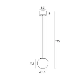 Maxlight nobile i p0478 lampa wisząca