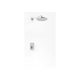 Kohlman Axis Zestaw Prysznicowy Podtynkowy z deszczownicą 30cm Chrom QW220NR30