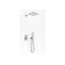 Kohlman Excelent Zestaw Prysznicowy Podtynkowy z deszczownicą 25cm Chrom QW210HQ25