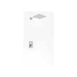 Kohlman Excelent Zestaw Prysznicowy Podtynkowy z deszczownicą 40cm Chrom QW220HQ40