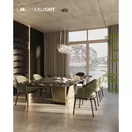 Maxlight passion p0352 lampa wisząca złota