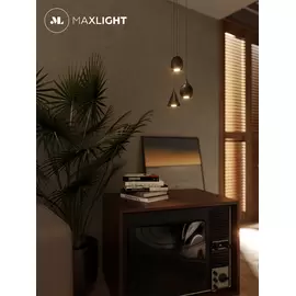 Maxlight comet bell p0434 lampa wisząca czarna