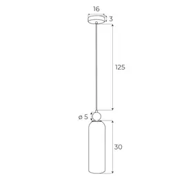 Maxlight p0510 lampa wisząca campanila champagne glass
