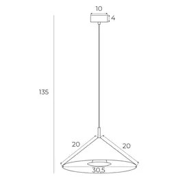 Maxlight p0505 lampa wisząca vulcano i