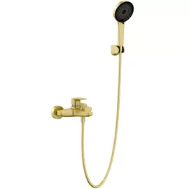 Mobi Nature Gold Brushed Bateria wannowa z słuchawką prysznicową i wężem Złoto Szczotkowane NTZW3034BG