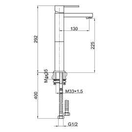 Kohlman nexen bateria umywalkowa wysoka chrom qb170u