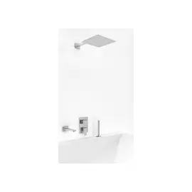 Kohlman Saxo Zestaw Prysznicowy Podtynkowy z deszczownicą 35cm Chrom QW211SQ35-007