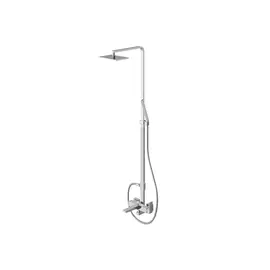 Kohlman Saxo Zestaw Wannowo-Prysznicowy Ścienny Chrom QW277S