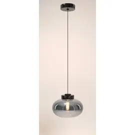 Maxlight moonstone p0515 lampa wisząca smoke glass + black marble