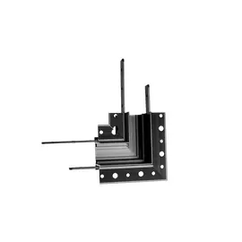 Maxlight magnetic mt0008 kątownik 90° czarny montaż na sufit lub ścianę do szyn mt0006, mt0007