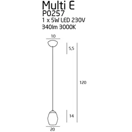 Multi e p0257 lampa wisząca