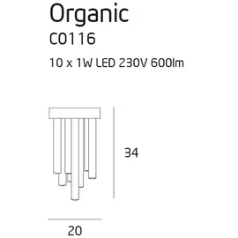 Organic copper c0116 plafon mały
