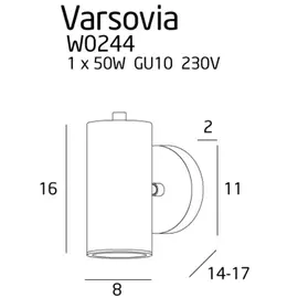 Varsovia w0244 kinkiet krótki
