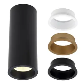 Maxlight long c0154 lampa sufitowa/plafon okrągły czarny