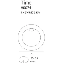 Maxlight time h0074 oprawa schodowa ip54