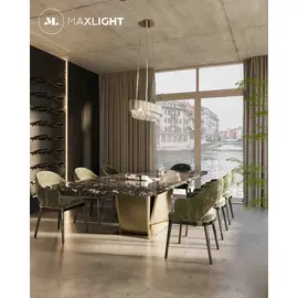 Maxlight passion p0352 lampa wisząca złota