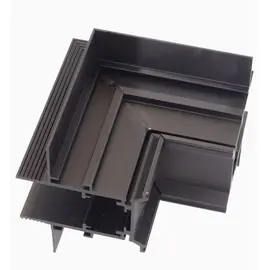 Maxlight magnetic mt0009 kątownik czarny do użycia przy uskoku na suficie do szyn mt0006, mt0007