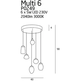 Multi 6 p0249 lampa wisząca