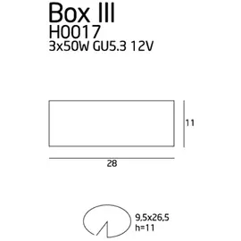 Maxlight box iii h0017 oprawa podtynkowa