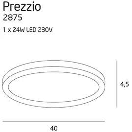 Maxlight prezzio round 2875 plafon