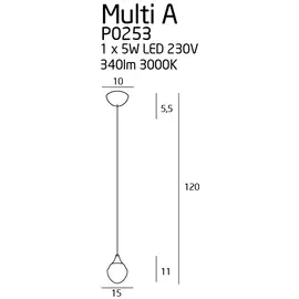Multi a p0253 lampa wisząca
