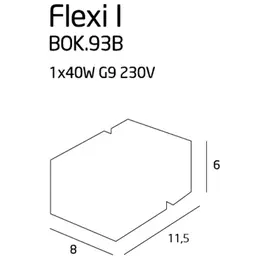 Maxlight flexi 1 bok.93b kinkiet