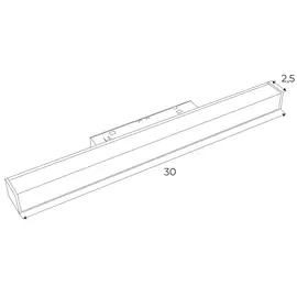 Maxlight magnetic m0001d lampa magnetyczna liniowa system dali 12w 634lm 3000k