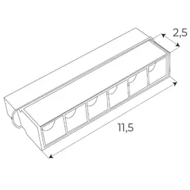 Maxlight magnetic m0003z lampa magnetyczna liniowa system zigbee 6w 340lm 2700/5000k