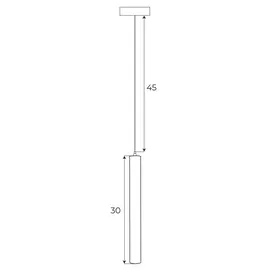 Maxlight magnetic m0012d lampa wisząca magnetyczna system dali 5w 361lm 3000k