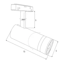 Maxlight magnetic m0013z reflektor magnetyczny system zigbee 12w 846lm 2700/5000k