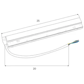 Maxlight magnetic ma0005 zasilacz wewnętrzny 200w do szyn magnetycznych