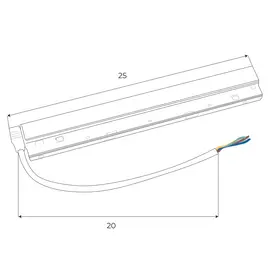 Maxlight magnetic ma0006 zasilacz wewnętrzny dali 100w do szyn magnetycznych