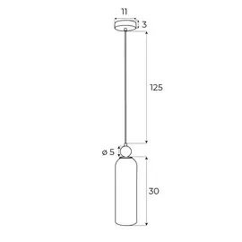 Maxlight p0511 lampa wisząca campanila smoky glass