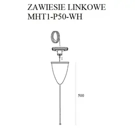 Maxlight zawiesie linkowe 5m białe mht1-p50-wh