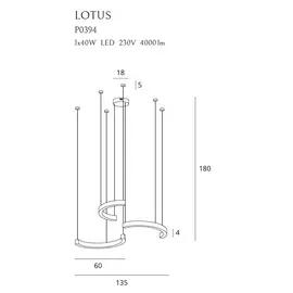 Maxlight lotus p0394 lampa wisząca