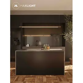 Maxlight organic horizon p0360 lampa wisząca złota