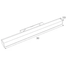 Maxlight magnetic m0001d lampa magnetyczna liniowa system dali 12w 634lm 3000k