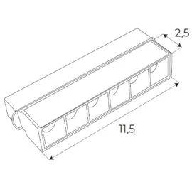 Maxlight magnetic m0003z lampa magnetyczna liniowa system zigbee 6w 340lm 2700/5000k