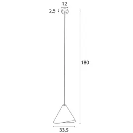 Maxlight p0548 lampa wisząca sakura darkwalnut wood