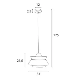 Maxlight p0549 lampa wisząca kioto
