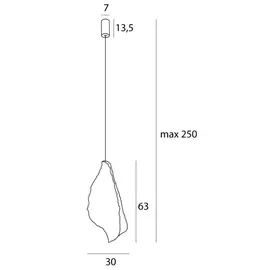 Maxlight p0540 lampa wisząca concha biała