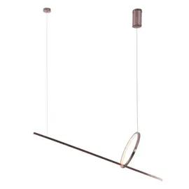 Maxlight p0570d lampa wisząca lozanna 18w brushed bronze