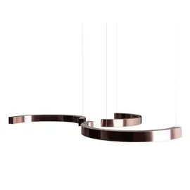 Maxlight p0571d lampa wisząca lotus 40w brushed bronze