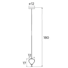 Maxlight p0576 lampa wisząca palloncini 1 smoky glass