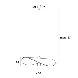 Maxlight p0585 lampa wisząca pan