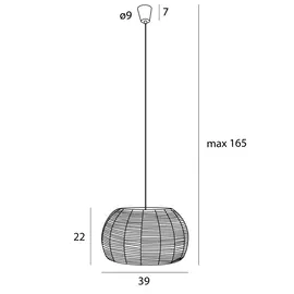 Maxlight p0583 lampa wisząca praslin i