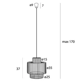 Maxlight p0586 lampa wisząca labriz