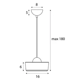 Maxlight lipari i p0542 lampa wisząca