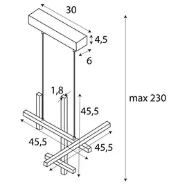 Maxlight soho p0546 lampa wisząca