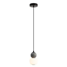 Maxlight p0626 lampa wiszaca modern opal + dark grey 5w